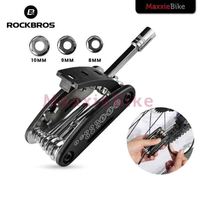 Kunci Sepeda 16 in 1 Tool Kit Baja Kunci Shock Lipat mini Set Motor Bicycle