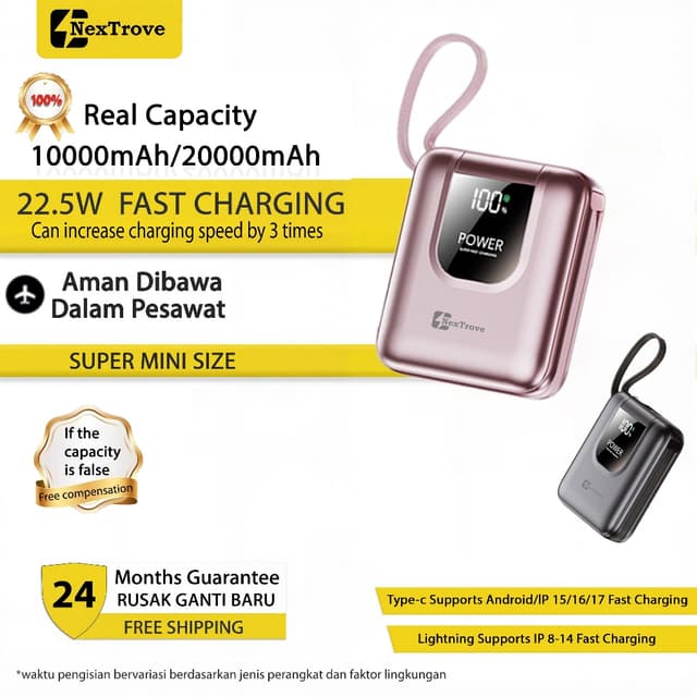 ROBOT RT180S Powerbank 10000 Mah Dual Port