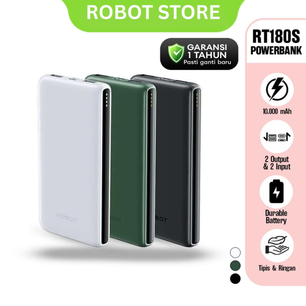 LOG ON POWERBANK HULK V 22.5W 10.000mAh JGO-500H Fast Charging (INCLUDED TYPE C CABLE)