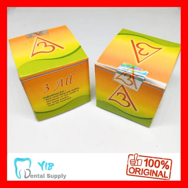 3 All Three Mix Trimix Dental ORI / Pasta hijau sage Powder putih / Obat Mummifikasi 3all 3mix