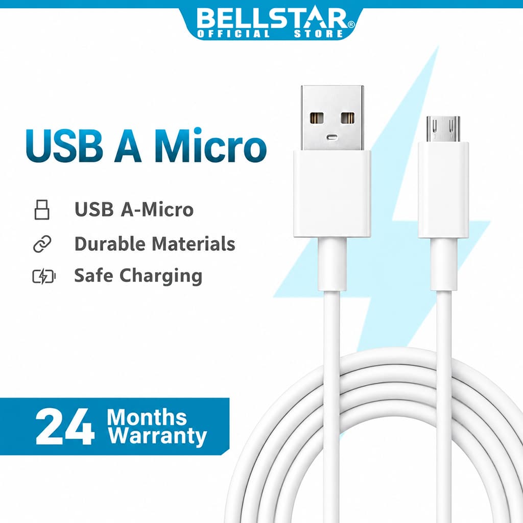 KABEL DATA VIVO Y12 Y15 Y19 USB MICRO ORIGINAL MODEL BARU GULUNGAN MICA